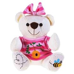 Imagem de Pelúcia Ursa Teca Baunilha 25cm