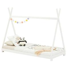 Imagem de Cama Montessoriana Madeira Cabana com Estrado Elin Branco