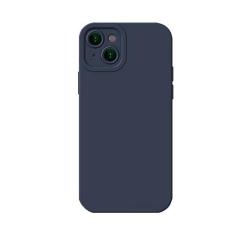 Imagem de Capa para iPhone 15 Plus: Capa protetora completa de silicone líquido para Apple iPhone 15 Plus à prova de choque com recorte preciso antiderrapante à prova de choque à prova d'água (azul marinho)