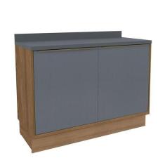 Imagem de Balcão de Cozinha com Tampo Herval Ten, 100% mdf, 2 Portas 120 cm