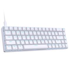 Imagem de Teclado mecânico para jogos dierya T68SE de 68 teclas branco