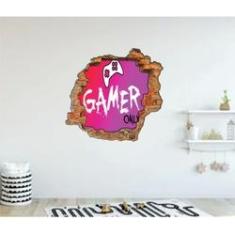Imagem de Adesivo Buraco de Parede Gamer Jogo Tamanho 55cm x 50cm