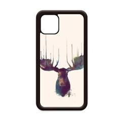 Imagem de Capa colorida com efeito artístico de cabeça de animal de rena para iPhone 11 Pro Max para Apple Mobile Case