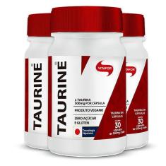 Imagem de Kit 3 Taurine 500Mg Vitafor 30 Cápsulas