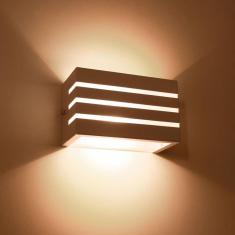 Imagem de Arandela Frisada luminária  para muro parede externa G9 ST548