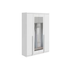 Imagem de Guarda Roupa 4 Portas E 2 Gavetas C Espelho Alonzo New Branco Lopas