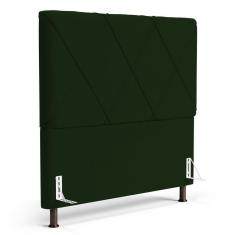 Imagem de Cabeceira Cama Box Casal King Size Mel 195cm Com Frame Veludo Verde - Desk Design