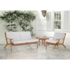 Imagem de Sofá 3 Lugares Em Madeira Maciça Lotus Casa E Jardim Móveis