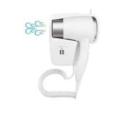 Imagem de Secador Cabelo Fixo Parede Hotel Carrega Celular Usb Top - ZEM