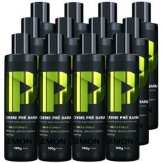 Imagem de Creme Pré Barba Play Barber 300g Lemon Esfoliante Caixa Com 12 Unidade