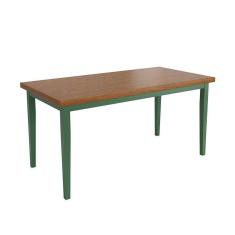 Imagem de Mesa Colors Em Madeira Maciça 6 Lugares - 160 X 80cm Verde