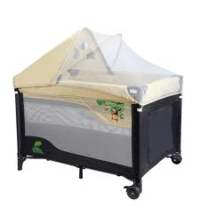 Imagem de Berço Cercado Premium Chiqueirinho com Mosquiteiro e Trocador até 18Kg