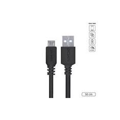 Imagem de Cabo Micro USB para USB a 2.0 para Celular 50CM Preto - PMUAP-05