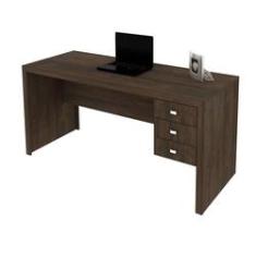 Imagem de Mesa Escritório com 3 Gavetas ME4113 Rustico - Tecnomobili