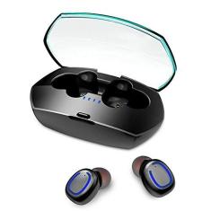 Imagem de Fones de ouvido Mini TWS True Wireless Headphones Bluetooth 5.0IPX6 À prova d'água 6D Surround Stereo Fone de ouvido esportivo com microfone Double the comfort