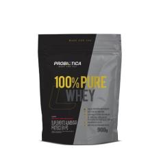 Imagem de 100% Pure Whey Refil (900G) Probiótica - Iogurte Com Morango