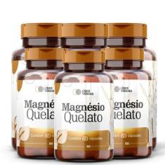 Imagem de Magnésio Quelato C/ 60 Cápsulas Kit 6 Potes - Lider Vendas
