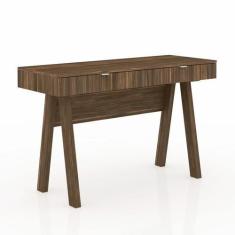 Imagem de Mesa Escrivaninha Escritório 2 Gavetas Me4128 Nogal - Tecnomobili - Te