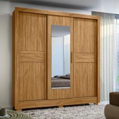 Imagem de Guarda Roupa Casal Espelho 3 Portas 2 Gavetas Bahamas Moval