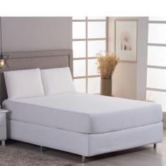 Imagem de Jogo De Lençol Queen 3 Peças 100% Algodão Malha Penteada