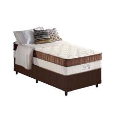 Imagem de Cama Box Solteiro: Colchão Molas Anjos Superlastic King Best + Base Co