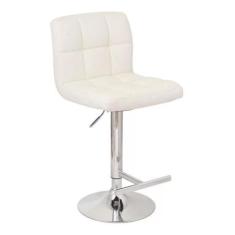 Imagem de Banco Alto Para Bar Giratório Banqueta 113X45cm - Branco - Just Home C
