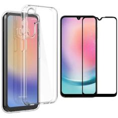 Imagem de Capa Case Anti Queda Para Samsung Galaxy A24 + Película 3D - Inboxmobi