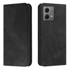 Imagem de Telefone Flip Covers Capa carteira compatível com Motorola Moto Edge 40 Neo, compatível com capa Motorola Moto Edge 40 Neo [capa interna à prova de choque em TPU] capa de couro PU com capa magnética f