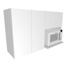 Imagem de Armário Aéreo P/Pratos Nicho Cozinha Suporte Microondas Mdf - Marcenar