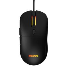 Imagem de MOUSE GAMER PCYES BASARAN BLACK VULCAN - 12400 DPI - RGB - 6 BOTÕES - PMGBRBV