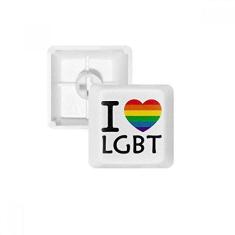 Imagem de Teclado mecânico com ilustração bissexual, arco-íris transgênero, teclado mecânico PBT kit de atualização para jogos