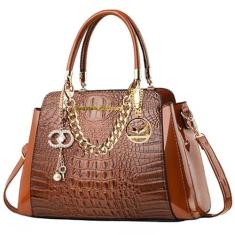 Imagem de Vorgato Luxury - Bolsas femininas - Bolsas para mulheres - Bolsa de ombro para mulheres - Bolsas transversais para mulheres, Marrom