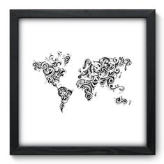 Imagem de Quadro Decorativo - Mapa Mundi - 33cm x 33cm - 097qndbp
