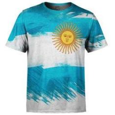 Imagem de Camiseta Masculina Bandeira Argentina Md01