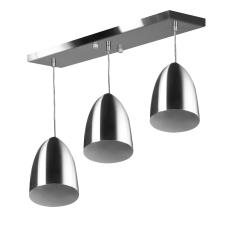 Imagem de Lustre Pendente Sadan Triplo Base Retangular Escovado