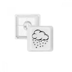 Imagem de Kit de atualização de teclado mecânico PBT para jogos Hailstone Cloudy pintado à mão