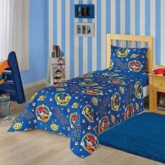 Jogo Roupa de Cama Infantil Menino e Menina Estampa Divertida Solteiro 2  pçs Fronha + Lençol Lepper - Jogo de Cama Infantil - Magazine Luiza