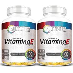 Imagem de Kit 2X Vitamina E 100% IDR 60 cápsulas - Multivita