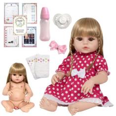 Imagem de Boneca Reborn Realista De Vinil Siliconado Itens - Cegonha Reborn Doll