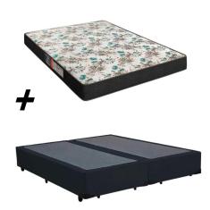 Imagem de Cama Box Bipartido Casal + Colchão Portobel Veneza D33 60X138x188