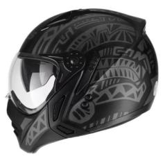 Imagem de Capacete De Moto Peels Mirage Nazka Preto Fosco E Grafite Masculino E