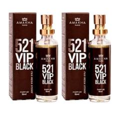 Imagem de Kit 2 Perfume Masculino 521 Vip Black Amakha Paris 15ml