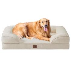 Imagem de Cama ortopédica para cães EHEYCIGA Waterproof Memory Foam XL Beige
