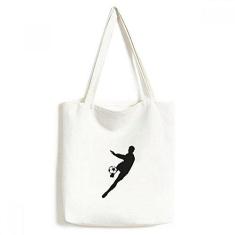 Imagem de Bolsa de lona esportiva de futebol americano, bolsa de compras casual