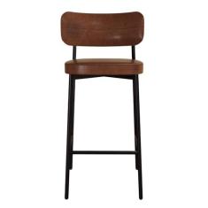 Imagem de Banqueta Alloa Fixa com 4 Pés 50 X 44,7 X 163,5cm com 1 Unidade Whisky/Preto Epoxi