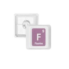 Imagem de F Fluorine Elemento Químico Ciência Teclado Mecânico PBT Kit de Atualização para Jogos