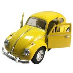 Imagem de Carrinho Ferro Fusca Miniatura Amarelo - Super Size Figure Collection