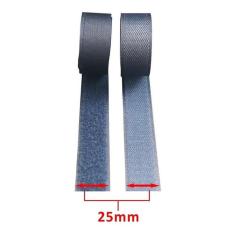 Imagem de Fecho De Contato Macho E Fêmea 25mm X 1 Metro  Escuro