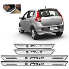 Imagem de Soleira Platinum Fiat Palio 2011 A 2019 4 Peças Prata Sp108