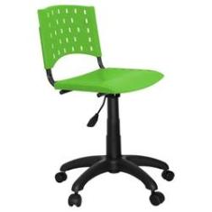 Imagem de Cadeira Giratória Plástica Verde - ULTRA Móveis